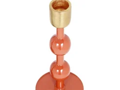 Geemailleerde Aluminium Kandelaar - H.22 Cm - Terracotta - Parina