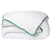 Gematigd Dekbed Met Natuurlijke Antimijtbehandeling Van Dreamea Van Microvezel - 200 X 200 Cm - 300 G/M - Groene Bies - Azylia Ii
