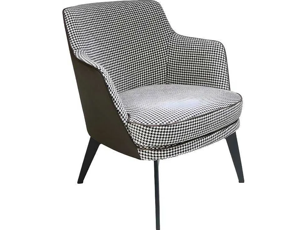 Gestoffeerde Armstoel In Houndstooth Stof 5011 Angel Cerda