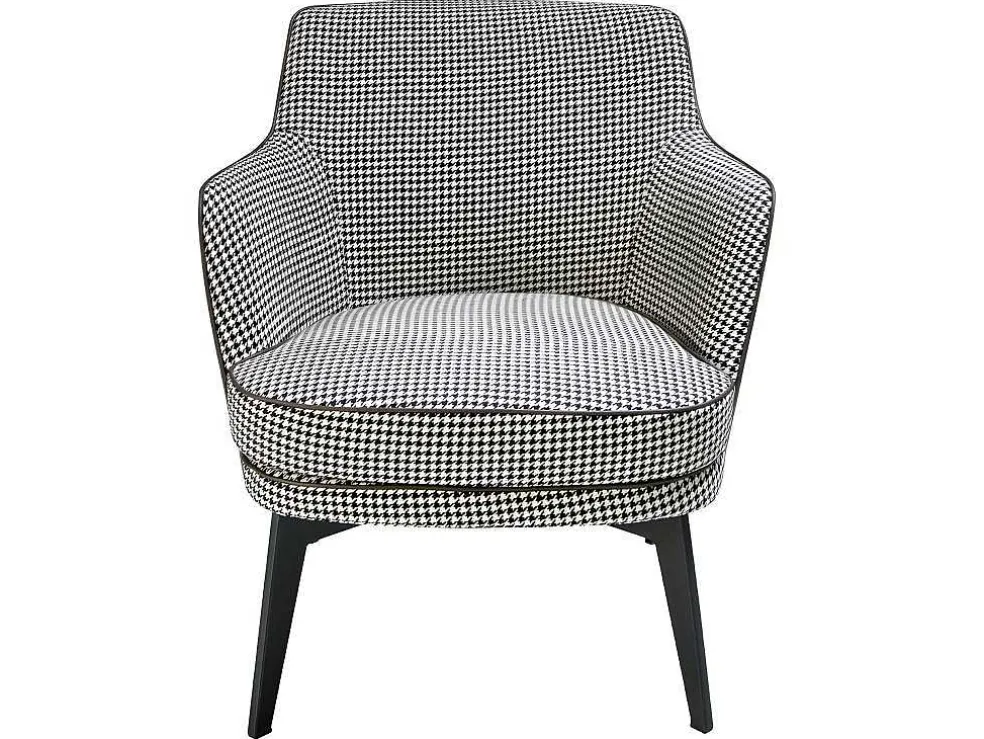 Gestoffeerde Armstoel In Houndstooth Stof 5011 Angel Cerda