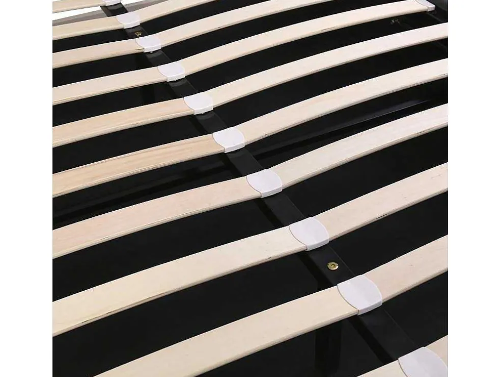 Gestoffeerd Opbergbed - 140X200Cm - Fluwelen Stof - Verstelbaar Hoofdeinde Met Blokpatroon - Grijs