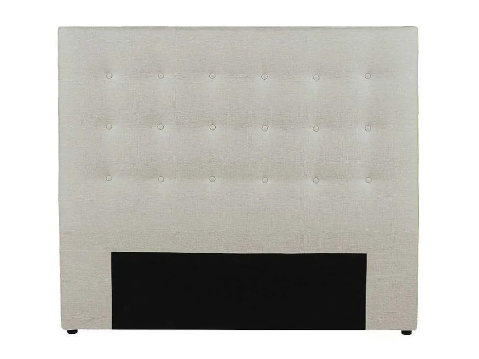 Gewatteerd Hoofdbord Francesco - 140 Cm - Stof - Beige