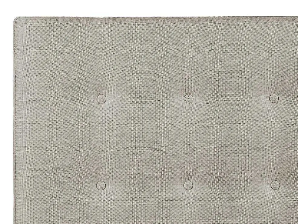 Gewatteerd Hoofdbord Francesco - 140 Cm - Stof - Beige