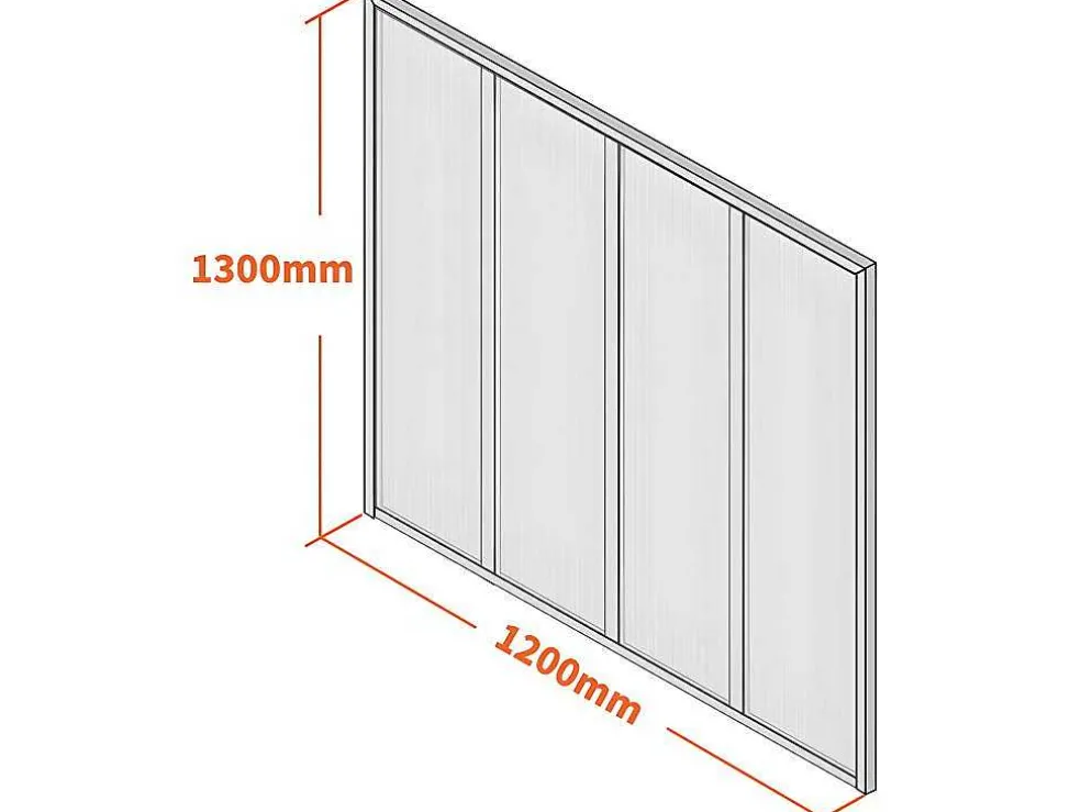 Glazen Binnenraam In Aluminium Met Poedercoating En Getextureerd Gehard Glas - 120 X 130 Cm - Zwart - Vietra