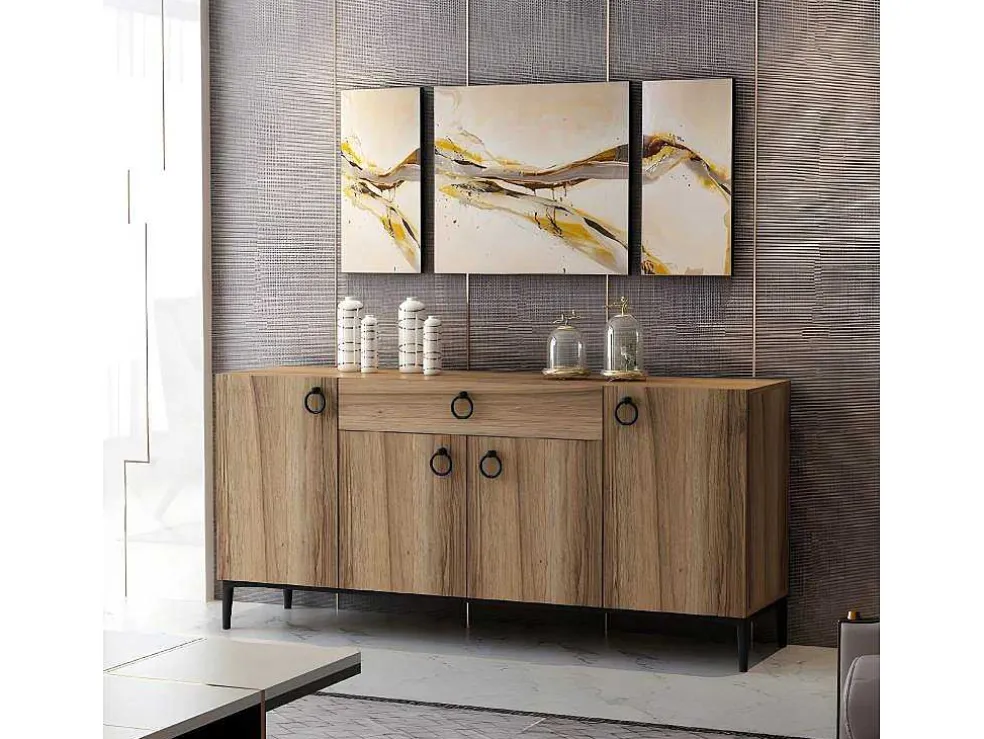 Gloria Multifunctioneel Kabinet, Walnoot, 160X42X75 Cm, Epikasa