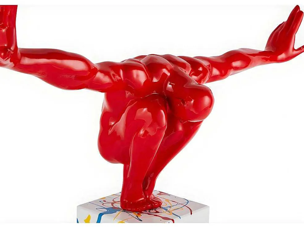 Groot Beeld Soledad Ii Van Hars - L.73 X H.57 Cm - Rood