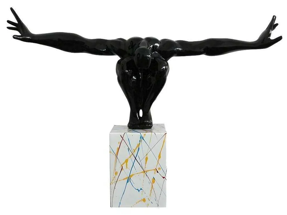 Groot Beeld Soledad Ii Van Hars - L.73 X H.57 Cm - Zwart
