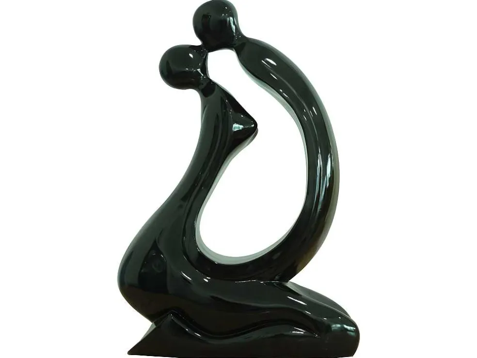 Groot Chloe-Beeld In Zwarte Hars - L32 X D12 X H47 Cm