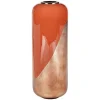 Grote Geemailleerde Metalen Vaas - D. 30 X H. 82 Cm - Terracotta En Koperblad - Perlin