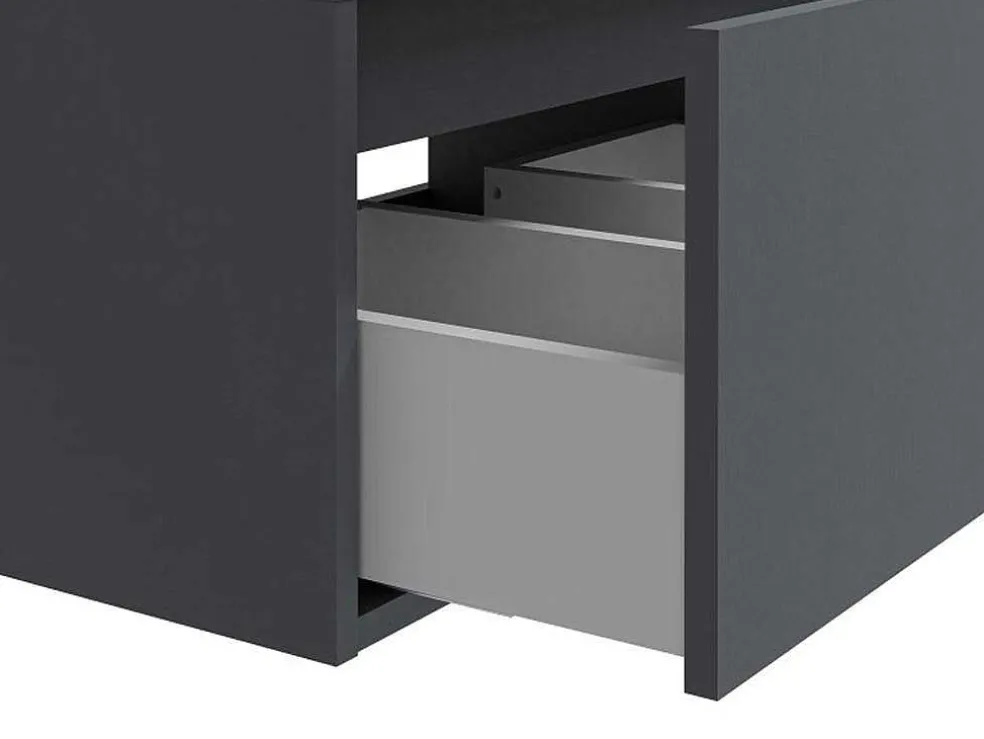 Hangend Badkamermeubel - Antraciet Grijze Kleur - L150 Cm - Isaure Ii