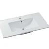 Hangend Badkamermeubel Met Ingebouwde Wastafel - Licht Naturel En Zwart - 80 Cm - Lannick
