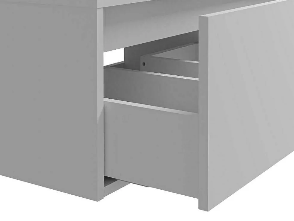 Hangend Badkamermeubel Wit Met Dubbele Wastafel - L150 Cm - Isaure Ii
