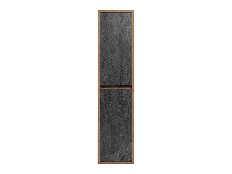 Hangende Badkamerkolom - Licht Naturel En Antraciet - H170 Cm - Tikitki