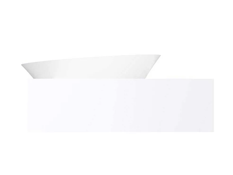 Hangende Vaste Wastafel Met Handdoekhouder - Wit - L100 X B54 X H20 Cm - Yumiko
