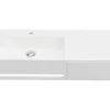 Hangende Wastafel Met Handdoekhouder - Wit - L90 X B40 X H17 Cm - Gandaki