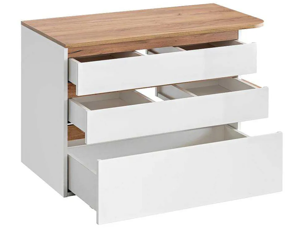 Hangende Wastafel - Natuur En Wit - 96 Cm - Anida