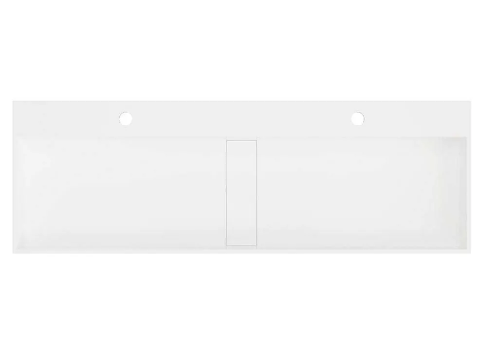 Hangend Wastafelblad - Wit - L120 X B40 X H15 Cm - Yamdrok