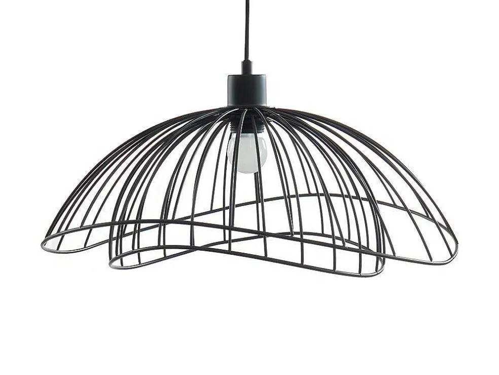 Hanglamp Met Draden Mania - Ijzer - 47 X 47 X 120 Cm - Zwart