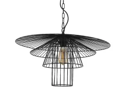 Hanglamp Met Draden Vlindermodel Machaon - Metaal - L59 X H95 Cm - Zwart