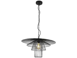 Hanglamp Met Draden Vlindermodel Machaon - Metaal - L59 X H95 Cm - Zwart