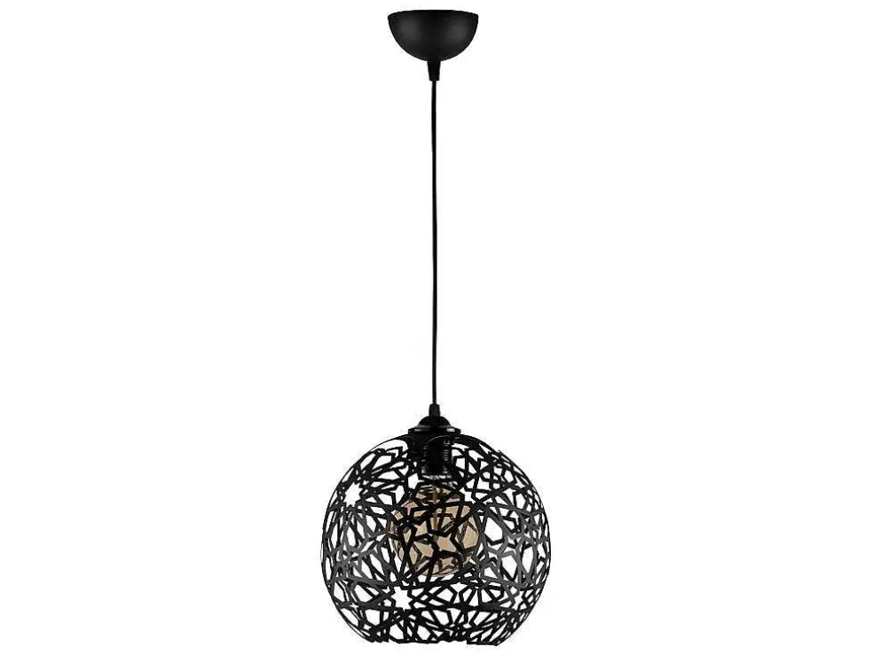 Hanglamp Met Verstelbare Hoogte Celindra - D. 25 X H. 39/119 Cm - Zwart