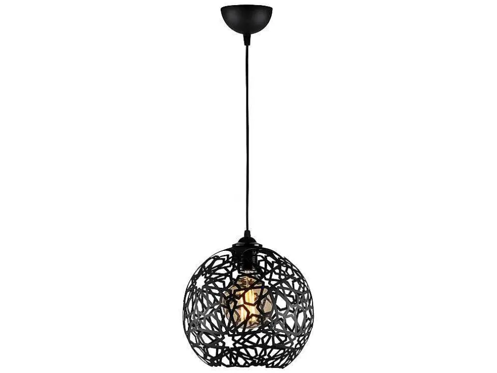 Hanglamp Met Verstelbare Hoogte Celindra - D. 25 X H. 39/119 Cm - Zwart