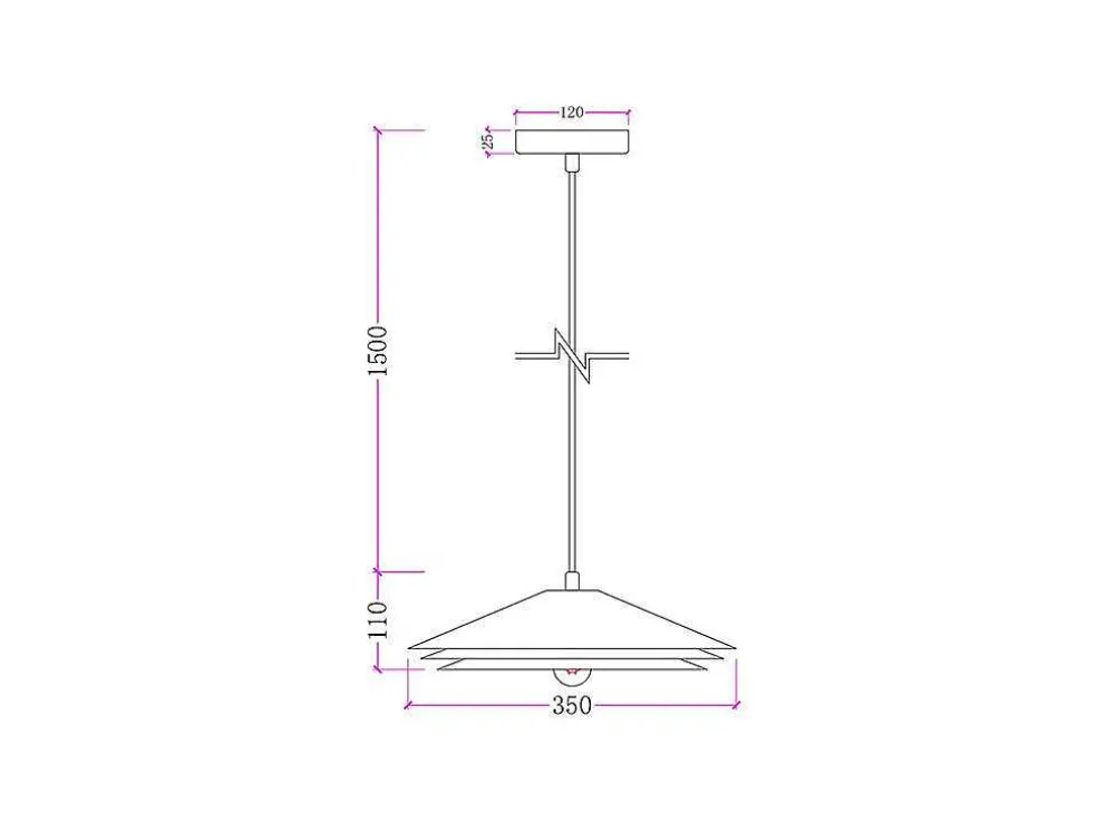 Hanglamp Van Metaal - D35 X H161 Cm - Groen - Kiruna