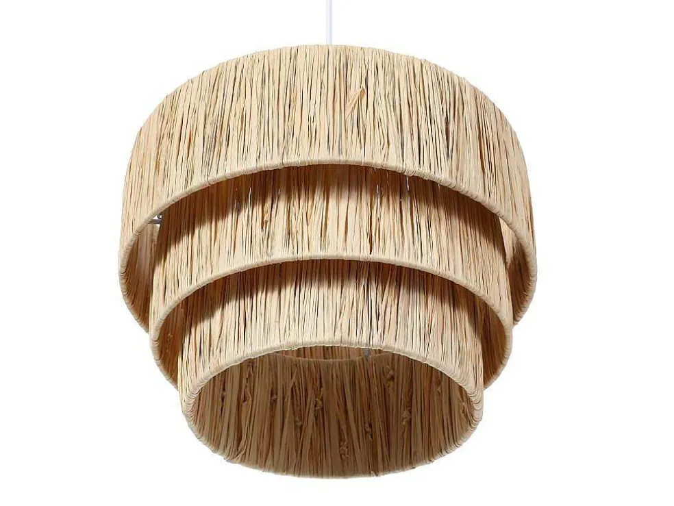 Hanglamp Van Raffia - D30 X H171 Cm - Naturel - Sarnia