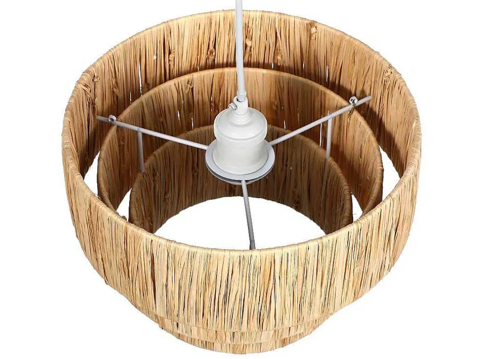 Hanglamp Van Raffia - D30 X H171 Cm - Naturel - Sarnia