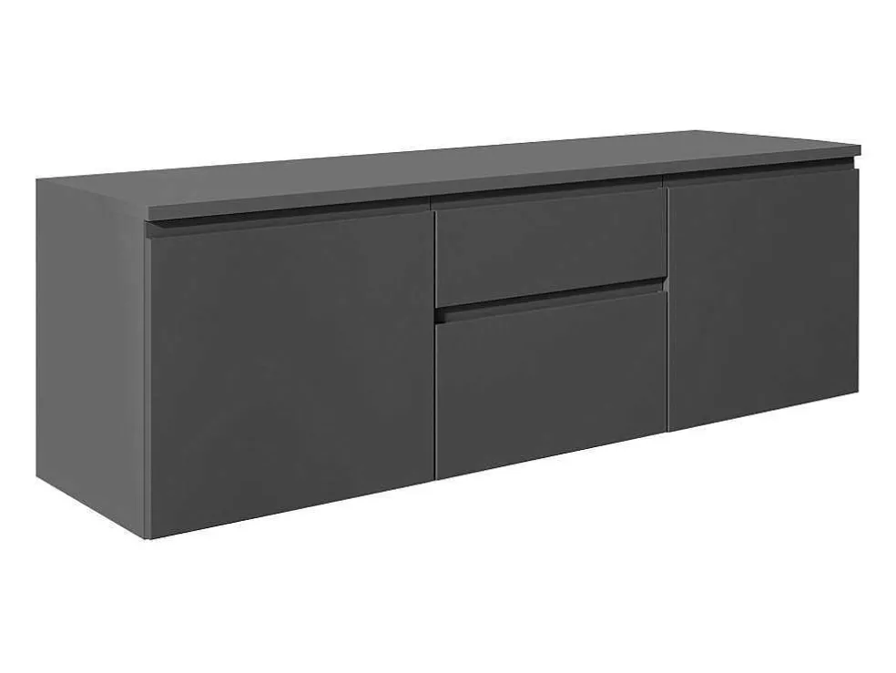 Hangmeubel Onder Wastafel - Grijs - 150 Cm - Jimena Ii