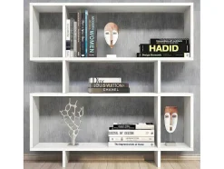 Hera Boekenkast, Wit, 100X22X111 Cm, Epikasa