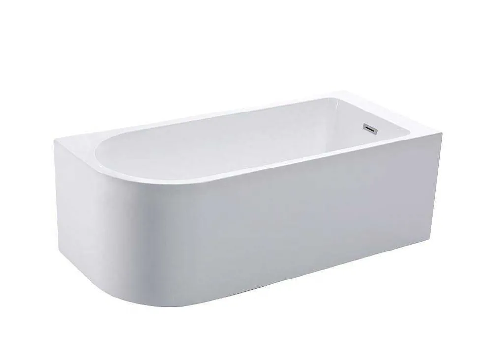 Hoekbad - 201 Liter - 150 X 75 X 58 Cm - Wit - Rechtse Hoek - Anika