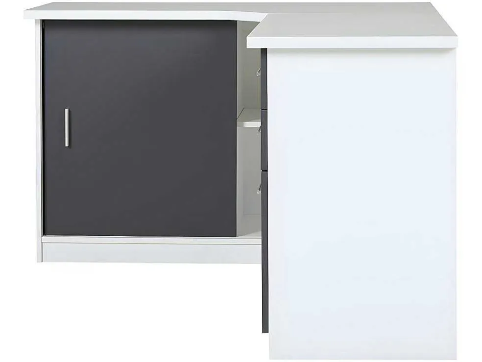 Hoekbureau Norwy - 2 Deuren & 2 Laden - Mdf Blad Met Granieteffect