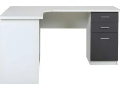 Hoekbureau Norwy - 2 Deuren & 2 Laden - Mdf Blad Met Granieteffect