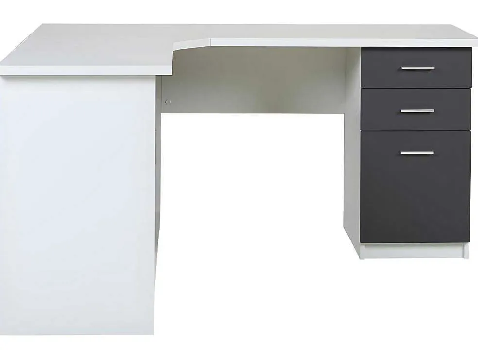 Hoekbureau Norwy - 2 Deuren & 2 Laden - Mdf Blad Met Granieteffect