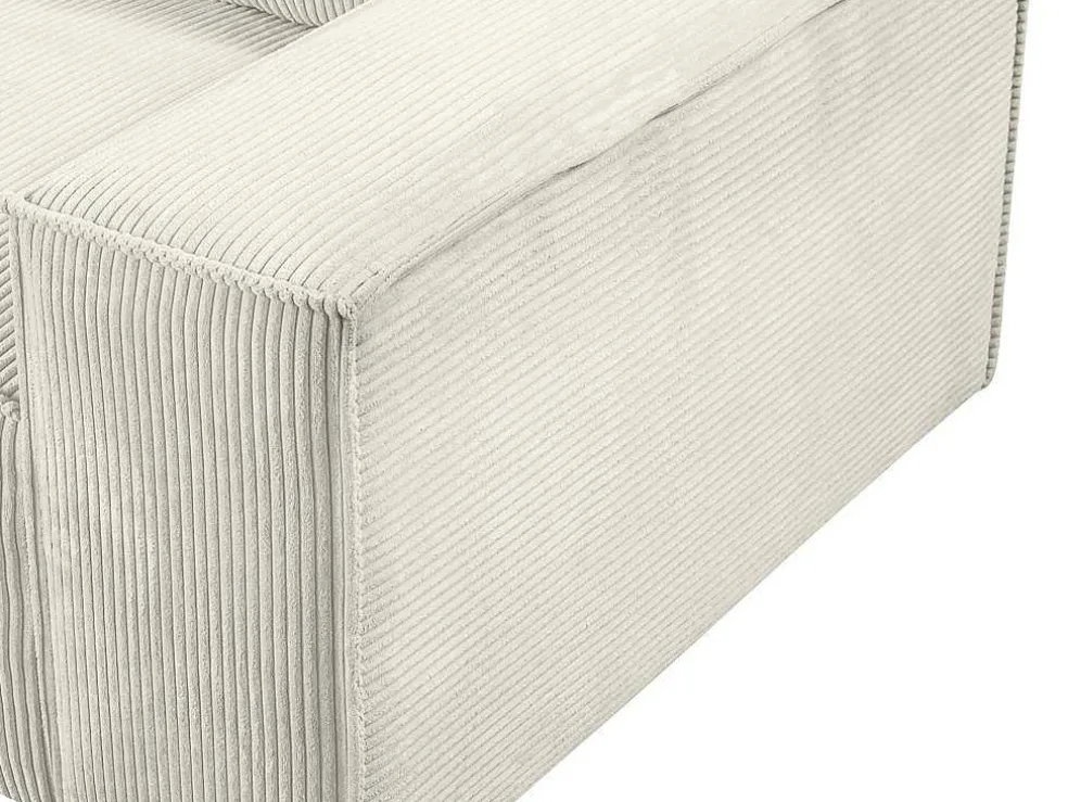 Hoekslaapbank Amelia Van Pascal Morabito - Ribfluweel - Beige - Hoek Links