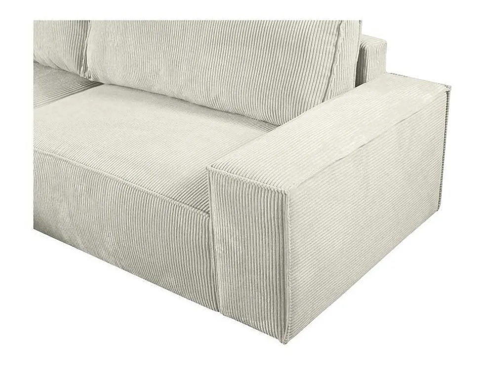 Hoekslaapbank Amelia Van Pascal Morabito - Ribfluweel - Beige - Hoek Links