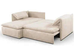 Hoekslaapbank Teodora Van Pascal Morabito - Ribfluweel - Beige - Hoek Links