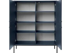 Hoge Buffetkast Bogdan - 4 Deuren - Blauw
