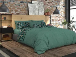 Hoofdeinde Met Nachtkastjes Mista - 160 Cm - Eiken En Zwart