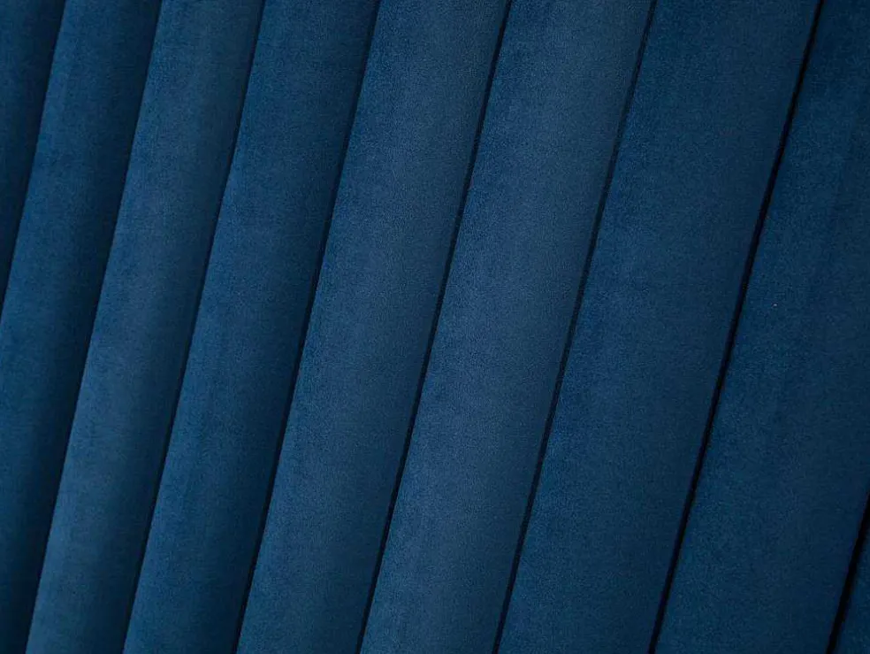 Hoofdeinde Sarah Met Verticale Naden - 160 Cm - Fluweel - Donkerblauw