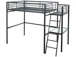 Hoogslaper Casual Ii - Bed 140 X 190 Cm - Bureau - Antraciet
