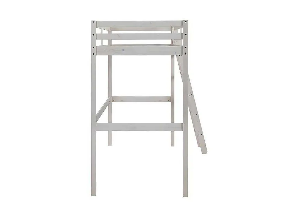 Hoogslaper Gedeon - 90 X 190 Cm - Massief Grenen - Gebleekt