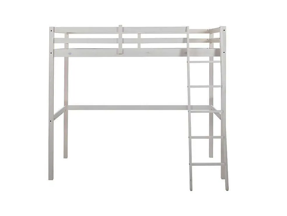 Hoogslaper Gedeon - 90 X 190 Cm - Massief Grenen - Gebleekt