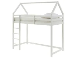 Hoogslaper 90 X 190 Cm - Massief Grenen - Wit - Tarzia