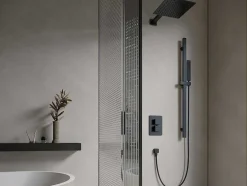 Inbouwdoucheset Met Thermostatische Mengkraan En Verstelbare Wandhouder - Mat Zwart - Terek