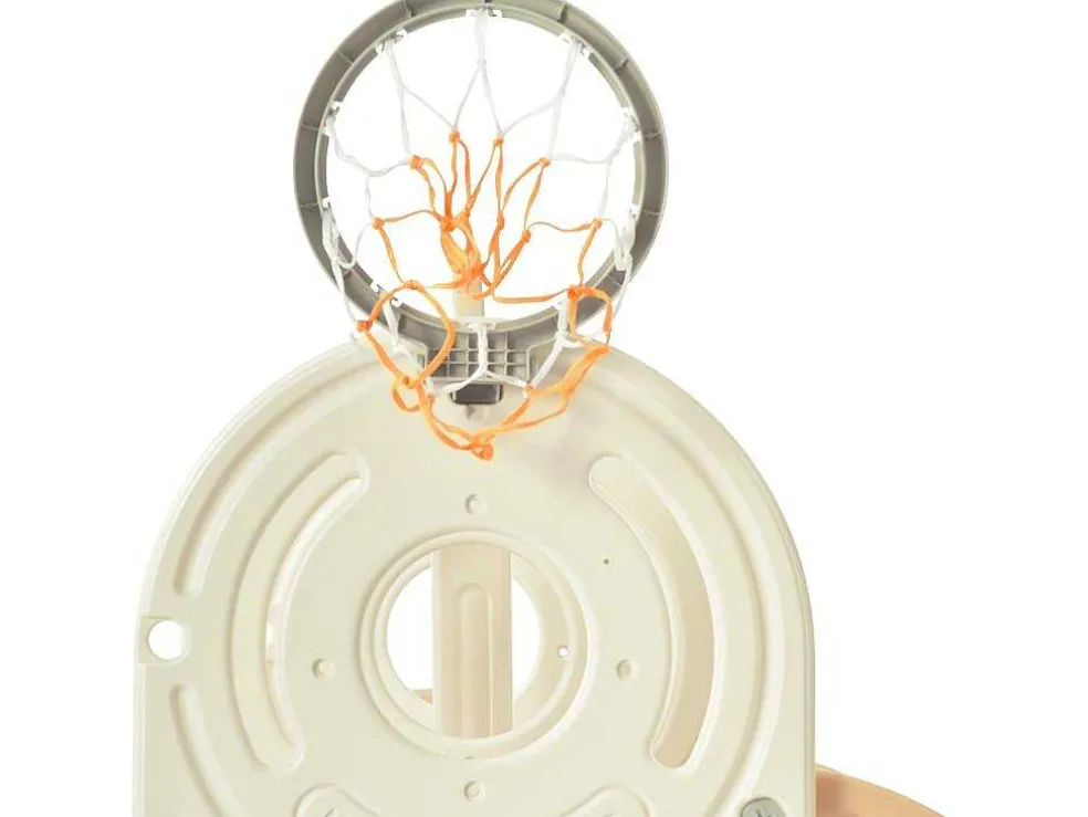 3 In 1 Glijbaan - Met Trap, Basketbalring - Autovorm - Roze