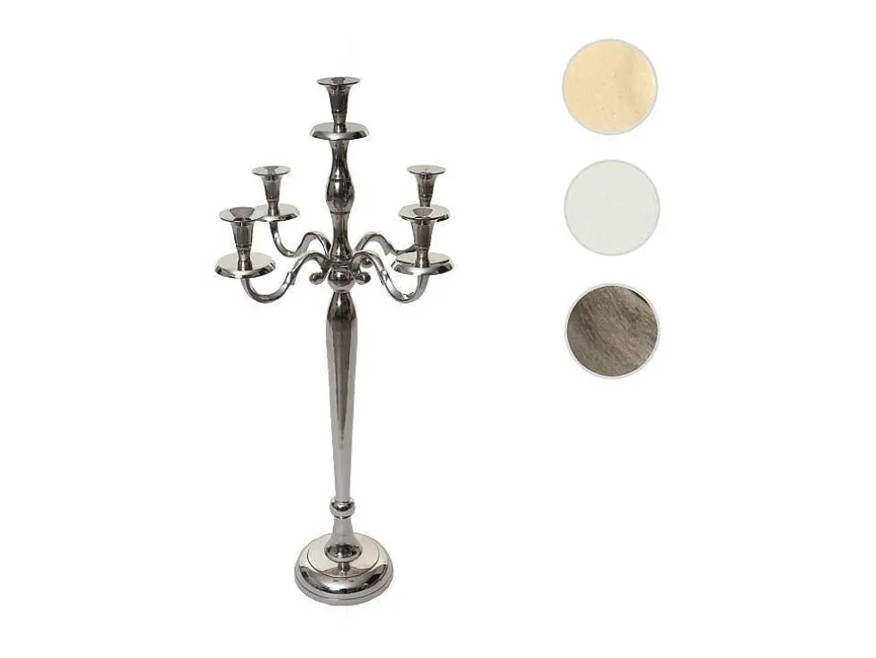 Kandelaar Mcw-D81 5-Armig, Kleur: Zilver