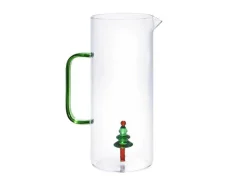 Karaf + Set Van 4 Glazen Met Kerstmotieven - Scopa