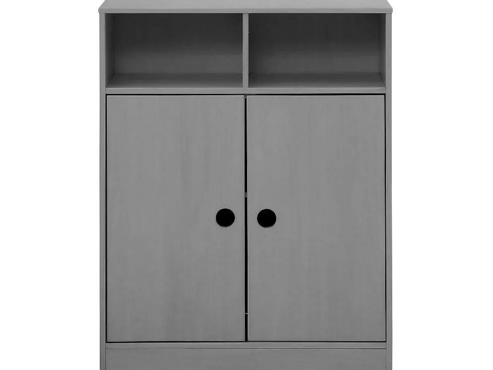 Kast 2 Deurs Grijs